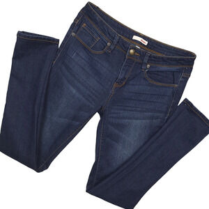 Bongo Womens Skinny Fit Jeans Sz 7 Stretch Denim Y2K Casual Ankle Jeans Blue